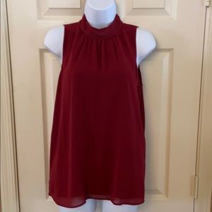 ATL Red Sleeveless Blouse